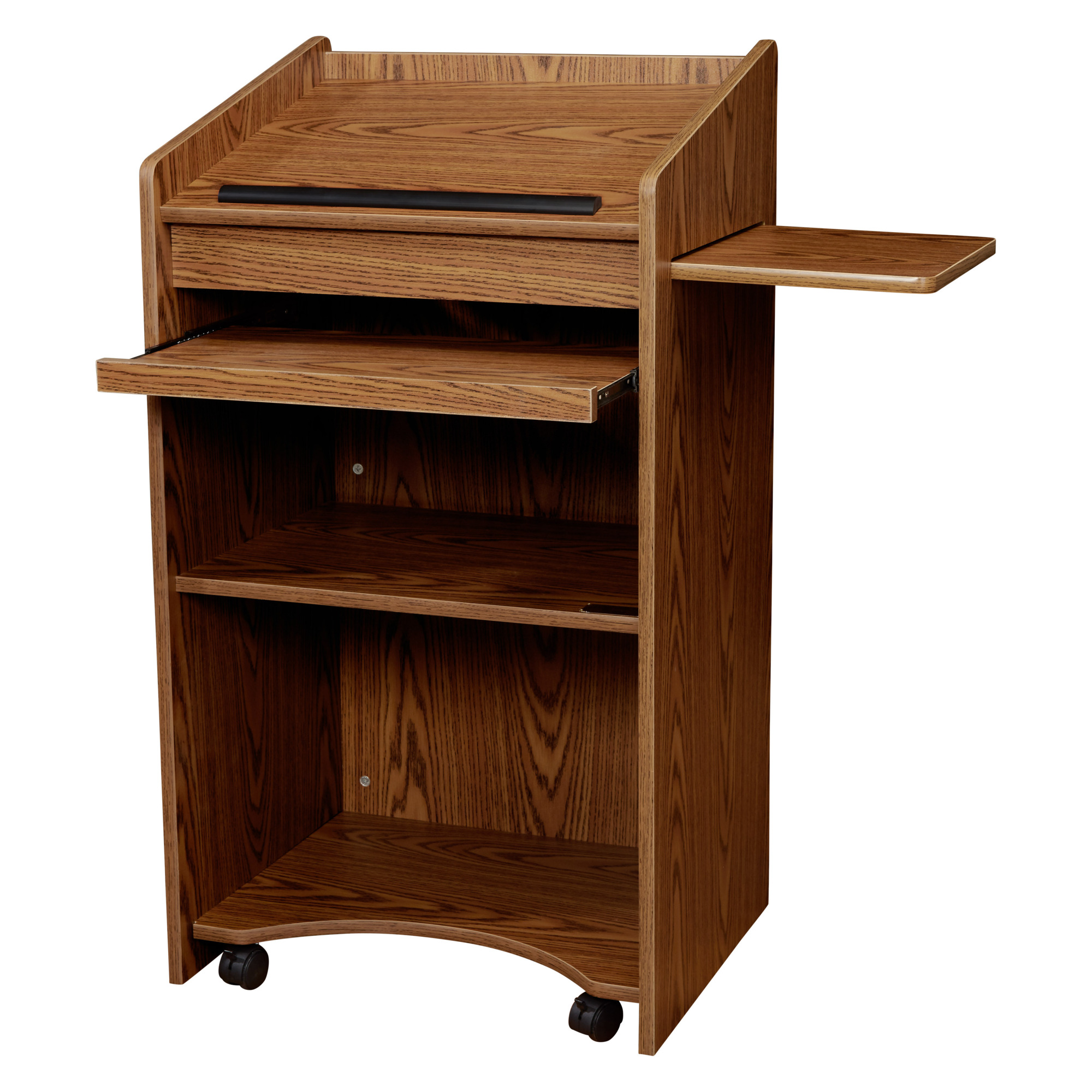 National Public Seating, Aristocrat Non-Sound Lectern, Width 25 in, Height 46 in, Depth 20 in, Model# 600-MO